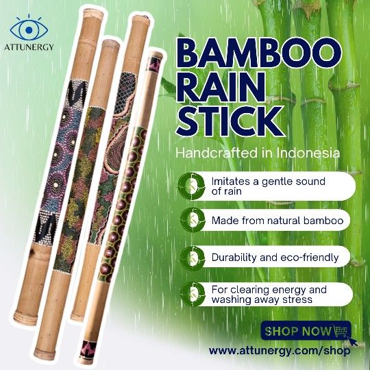New Bamboo Rain Stick From Indonesia
