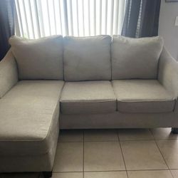 Comfy Light Gray Modern Sectional Sofa