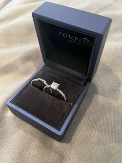 SAVE $5,400💎💎💎   NEW GENUINE NATURAL DIAMOND ENGAGEMENT RING SET💎  1.56 CARATS (.90 CENTER)  14KT  SIZE 9  $7,035 APPRAISAL  $1,700!! SERIOUS BUYE