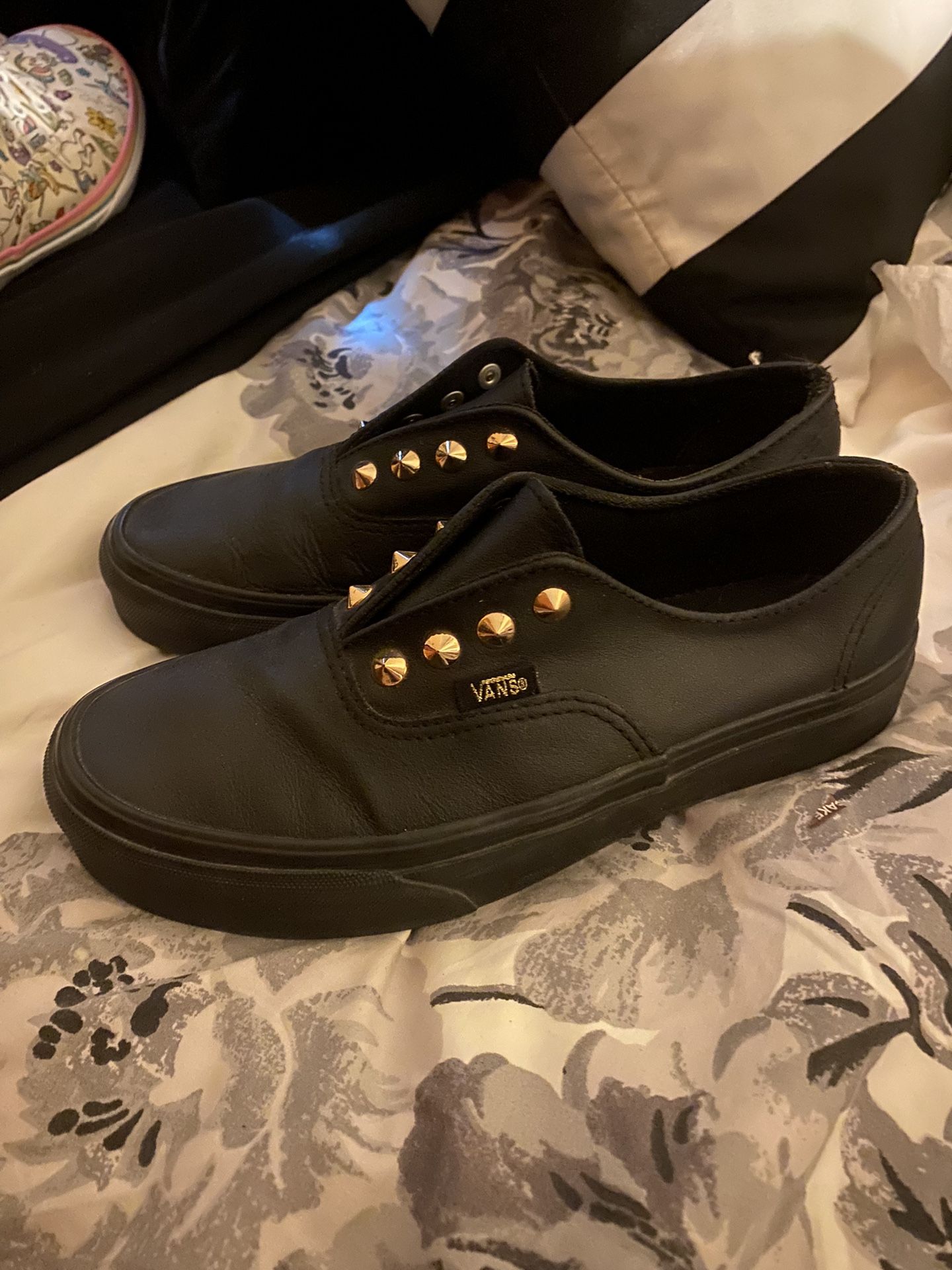 Vans Black Gold Studs