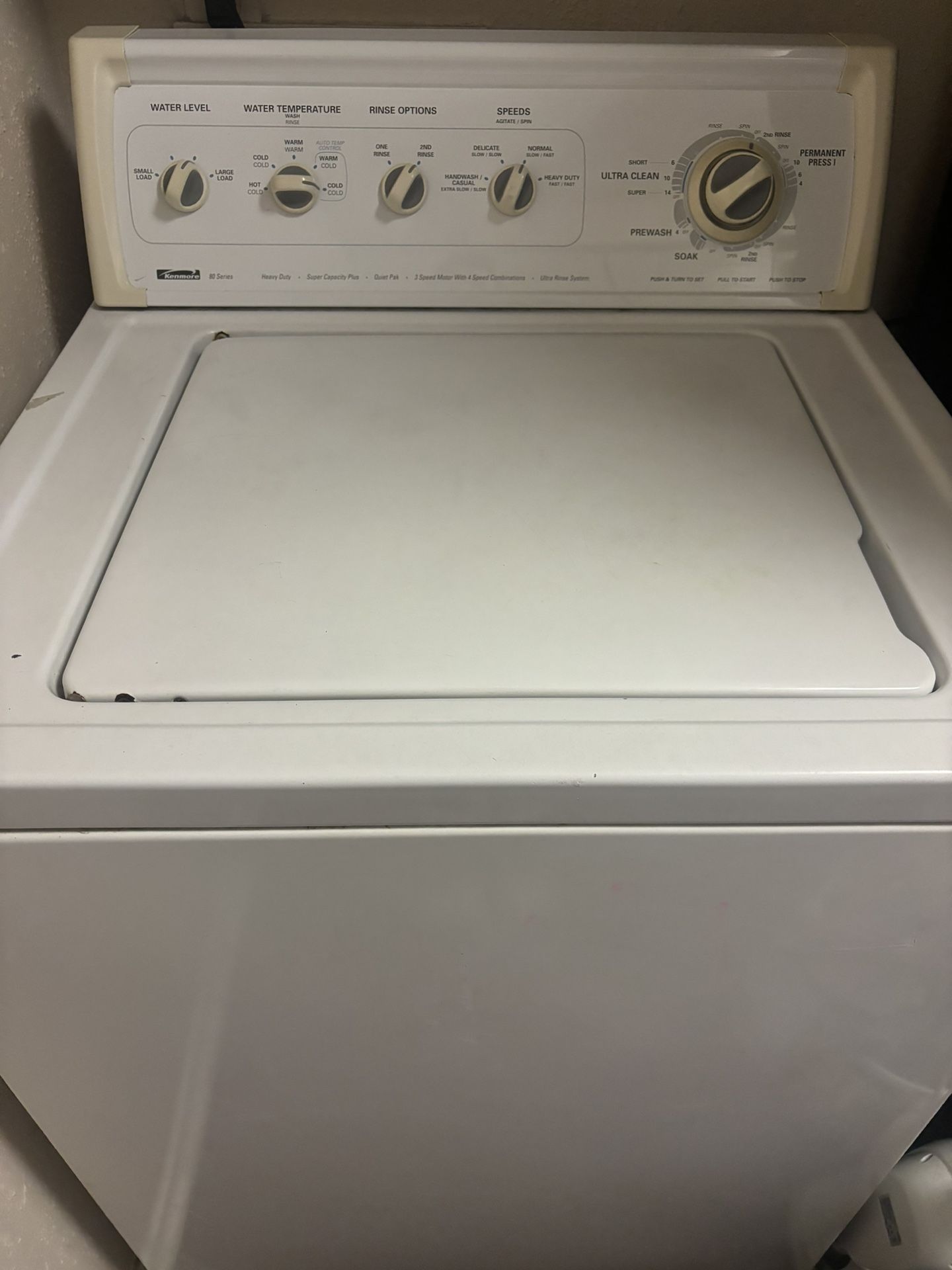 Washing Machine Kenmore 80 Series