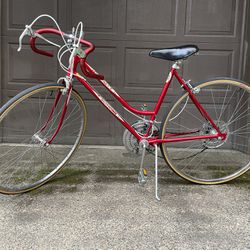 Vintage Red Schwinn Road Bike 