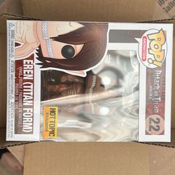 Funko Pop Attack On Titan Aot Eren Titan Form Hot Topic Exclusive