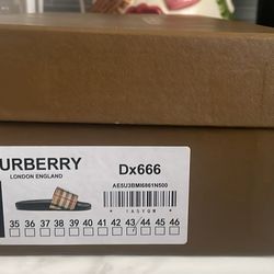 Burberry slides