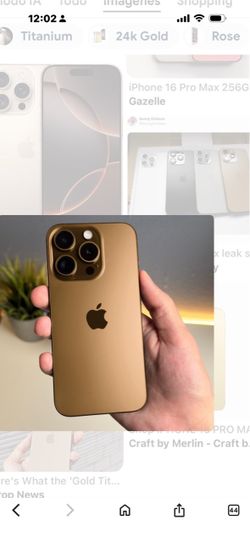 Apple iPhone 16 Pro Max Gold Titanium