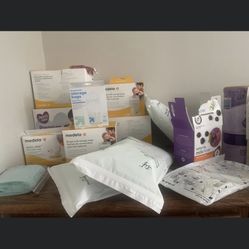 Breast Feeding Pads And Bags..cleaning Things 