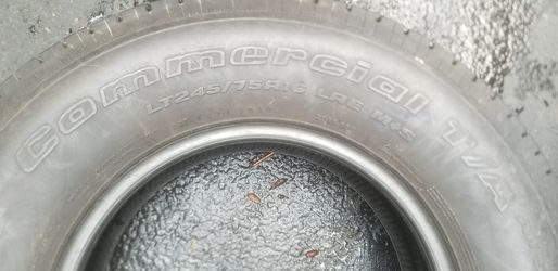 BF Goodrich Commercial T/A 245/75/r16