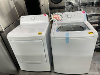 LG set washer 4.2 cu ft  and dryer 7 cu ft