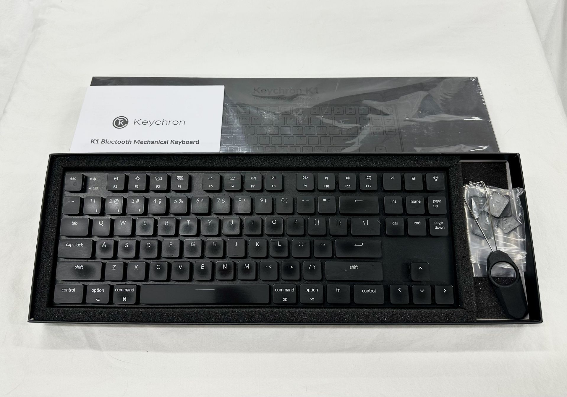 Keychron K1 w/M1 switches RGB Slim Mechanical Keyboard (Wired + Wireless)