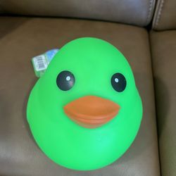BRAND NEW Jumbo Squishy Duck Bright Green 3+ Laffy Quacks 5" Sunny Days Squishy