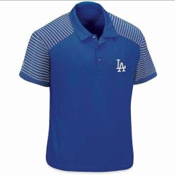 MLB Polo Shirt - LA Dodgers, 2XL And Large Sizes, New