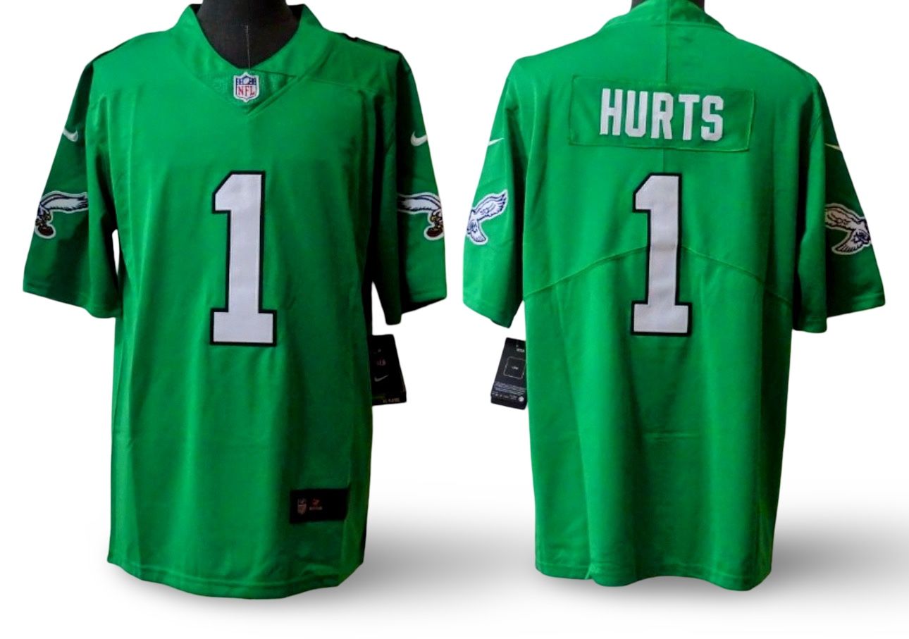 Philadelphia Eagles #1 Jalen Hurts Jersey S-3XL Sizes