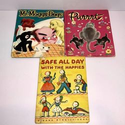 Mr. Moggs’ Dogs - Vintage Fuzzy Wuzzy Book - Whitman - Children’s Picture Book