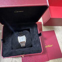 Cartier Panthère Style Women’s Watch 27mm Stainless Steel – With Box