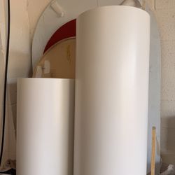 White Cylinder Cake Stand