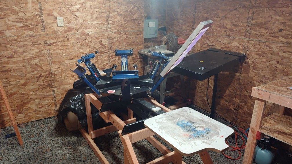 6 Color Screen Printing Press