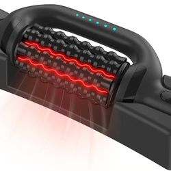 283]Electric Rolling Massager with Redlight, Handheld Percussive Massge Roller Hands-Free Base Muscle Recovery and Back Massage Roller, Rechargeable 6