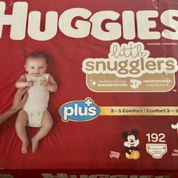 Huggies Little Snugglers Diapers Size 1 (192 Ct)