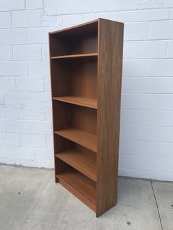 Domino Mobler Denmark tall teak slim bookcase adjustable shelves