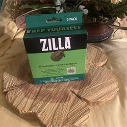 Zilla Replacement Filter Cartridges – Medium, 3 Pack | Dual-Sided Power for Cleaner Water 