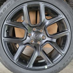 New 22" Original Ram Black Wheels / Goodyear Tires 285/45/22