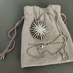 David Yurman Starburst PendantSterling Silver with Diamonds, 32mm