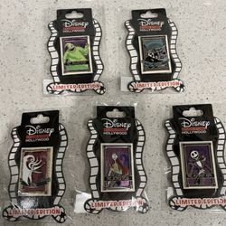 DSSH Nightmare Before Christmas Pin Set. 5 Pins In Total. LE 400. 