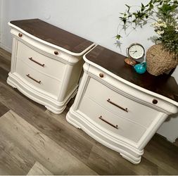 Newly Refinished Solid Wood Nightstands / Accent Cabinets solid Wood Delivery Available