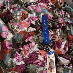 ROXY Floral Long Sleeve Sun Protection Tops