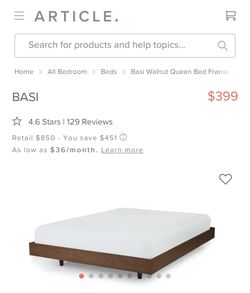 Basi King Size Bed Frame