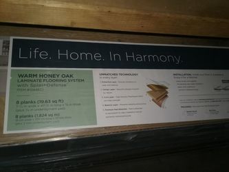 74 sq.ft of golden oak 2 1/2 laminate
