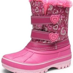 NEW SZ 10 Toddler DREAM PAIRS Girls Insulated Winter Snow Boots Outdoor Sport Warm Cozy Anti-Slip Cute Ankle Shoes Little Kid