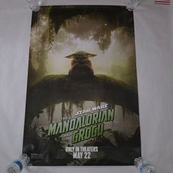 The Mandalorian and Grogu Original D/S 27x40 inch Poster READ THE DESCRIPTION