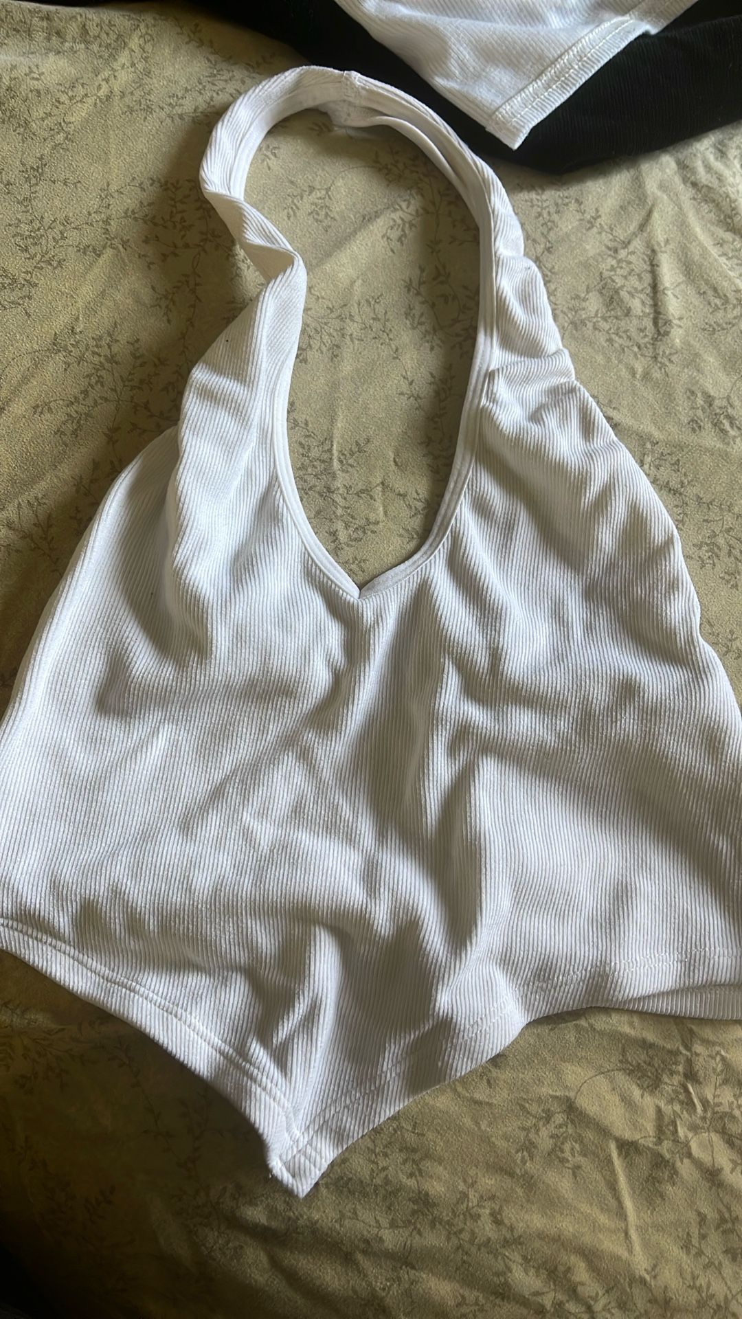 White Halter Top