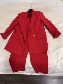Zara Red Suit 