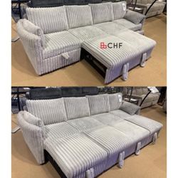 Living Room  Jumbo corduroy  Sleeper Pull Out Sofa Bed  - Tax Season Sale ! 