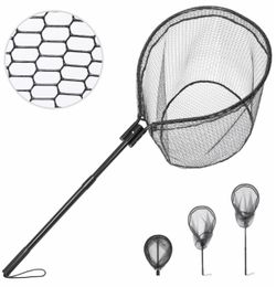 NestSprout HSLN-03 High Strength Large Landing Net, Fishing Net with Long Telescoping Handle