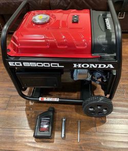 Brand New Honda EG6500CL 6500W Portable Gasoline Generator - Premium Power for Home Backup, Jobsite, RV, or Emergencies This is a brand new, never use