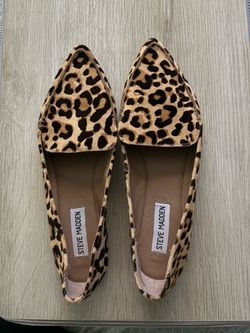 Steve Madden Leopard Print Pointed-Toe Flats