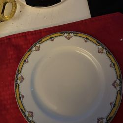 12 Platos  Porcelana Limoges  Perfecto Estado