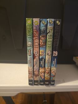 Dr. Stone Manga Volumes 1, 2, 3, 4, 19