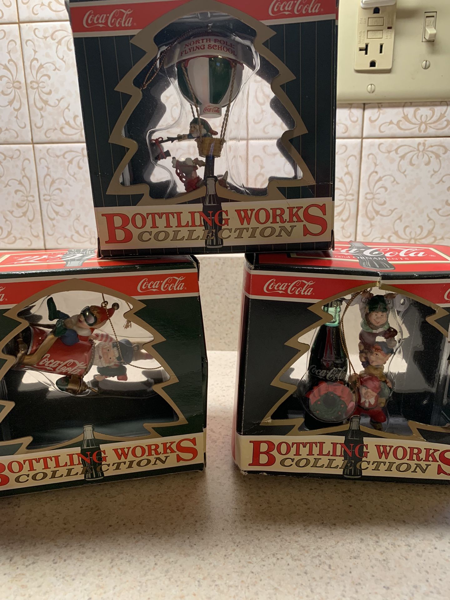 Vintage 90’s Coca Cola Bottling Works Ornaments