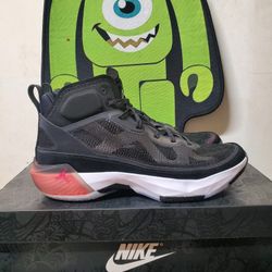 Air Jordan Retro 37 Black Hot Punch Edition.  Size 11 Men's 