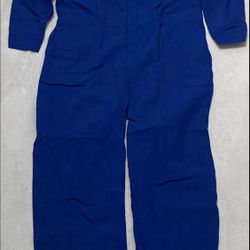 new Bulwark Men Blue 56-RG CNB6RB6 Flame Resistant Deluxe Coverall Nomex 6oz
