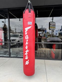 Fairtex Red Filled Muay Thai Bag - New