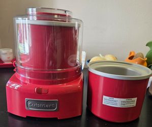 Cuisinart Frozen Yogurt, Ice Cream & Sorbet Maker – Red – New Without Box