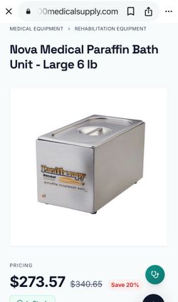 Nova Medical Paraffin Bath Unit - Large 6 lb.