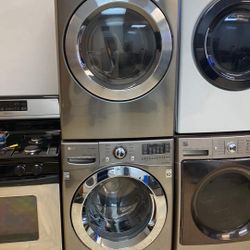 LG Stainless  Steel Washer And Electric Dryer Set For $750