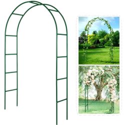 Metal Pergola Arbor, 4.6 Feet Wide x7.9 Feet High,Assemble Freely Lightweight Wide Garden Arch for Various Climbing Plant Wedding Garden Arch Bridal P