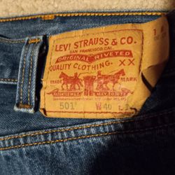 501 Levis Jeans Mens 40x30 